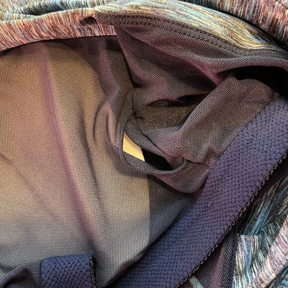 Prana Amaya Soft knit Racerback Activewear Dress SpaceDye Blue comfy womens L - Picture 8 of 11